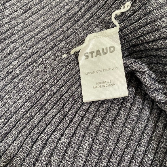 STAUD soho long ribbed dress - Picture 6 of 7